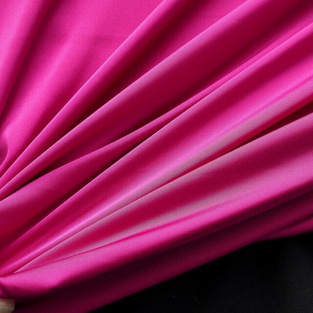 Stretch silk imitation satin in great magenta